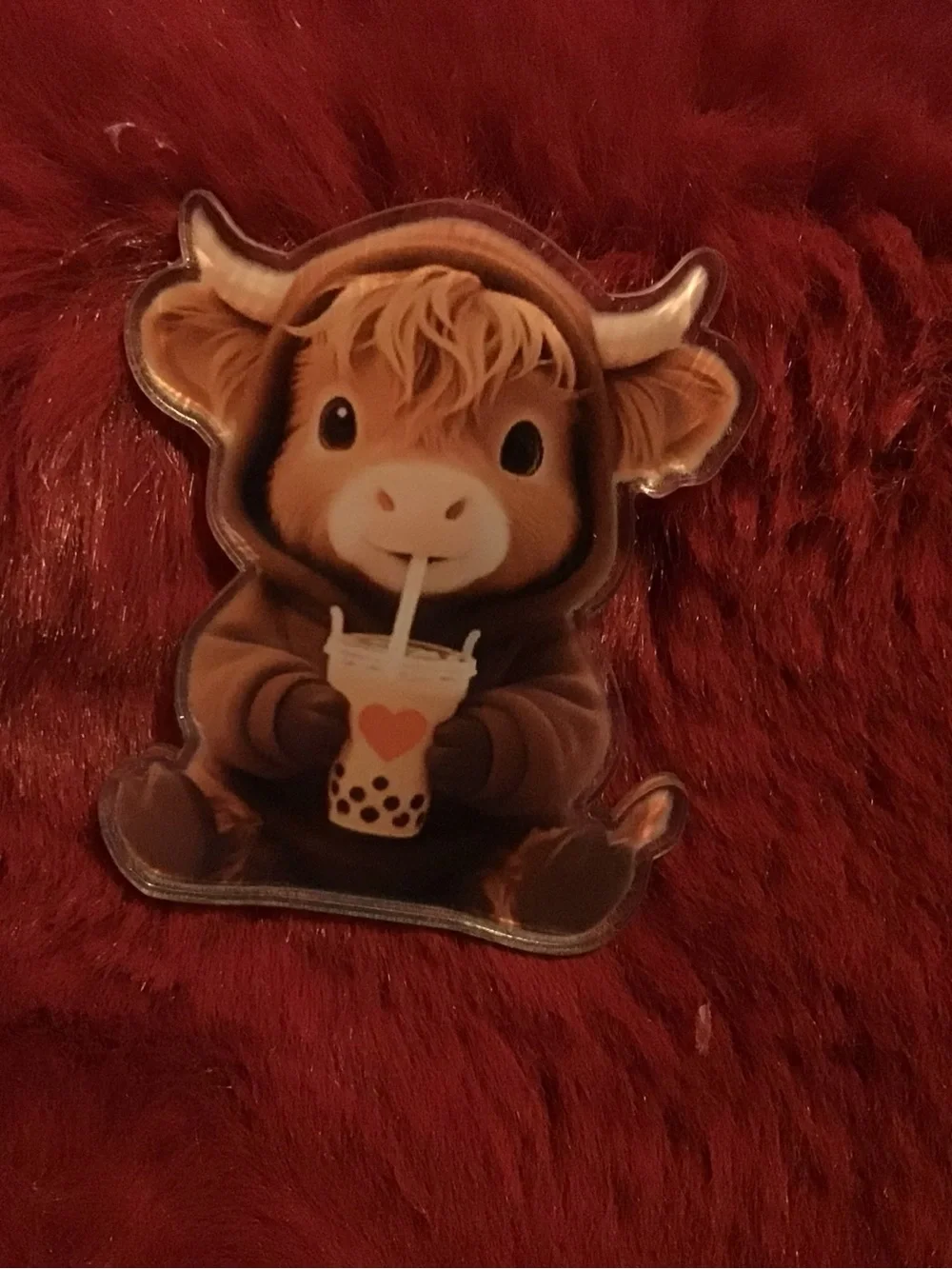 Cute highland cow car vent air freshener holder clip